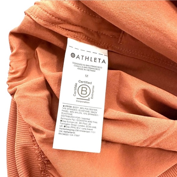 Athleta Women’s Passenger Wide Leg Jumpsuit with Ppckets- Rust Orange - Picture 9 of 11